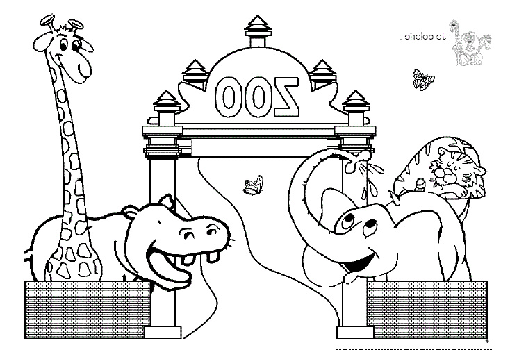 coloriage zoo