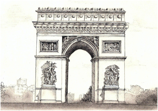 dessin monument paris pu57