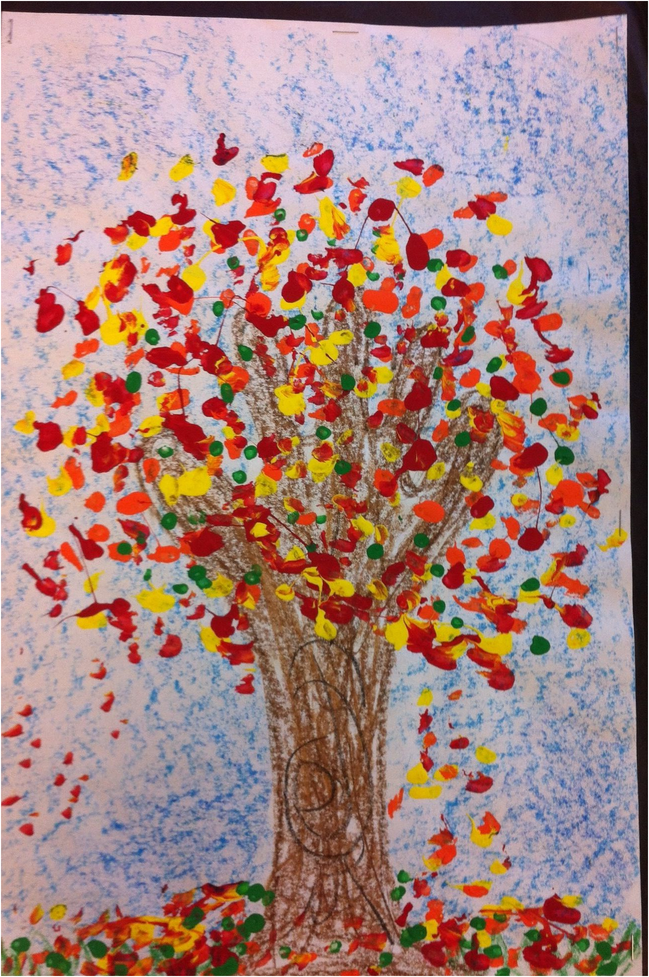 fall worksheet for preschoolers painting