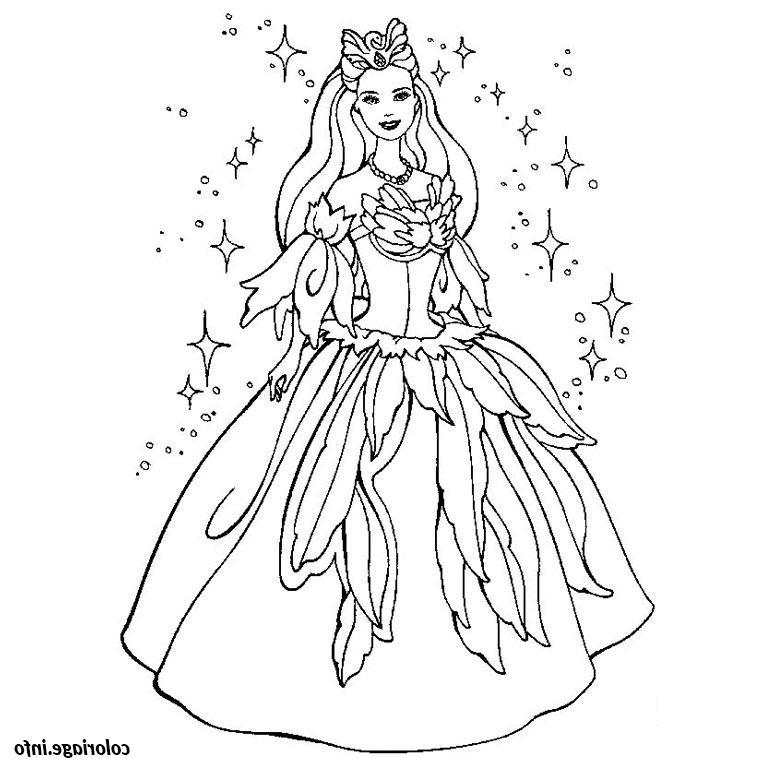 barbie princesse coloriage dessin 180