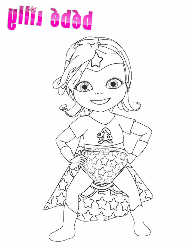 coloriage bebe lilly