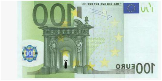 lart sur des billets euros
