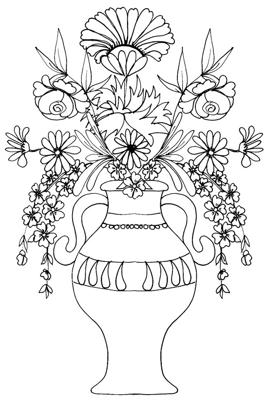 ment dessiner un vase avec des fleurs