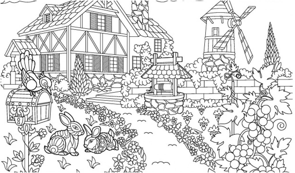 coloriage campagne