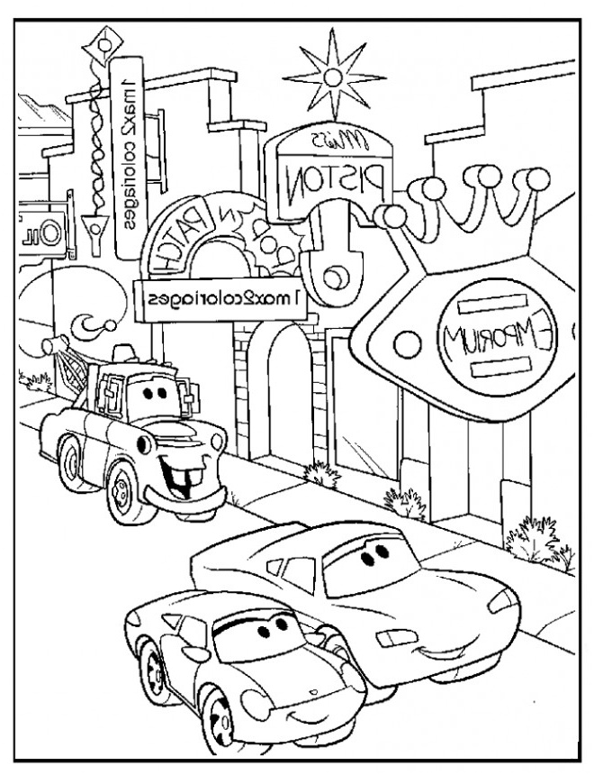 Coloriage Cars À Imprimer Gratuit Inspiration Coloriage Flash Mcqueen Dans La Ville Dessin Gratuit à