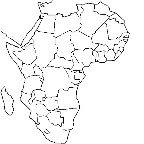 continent africain dessin