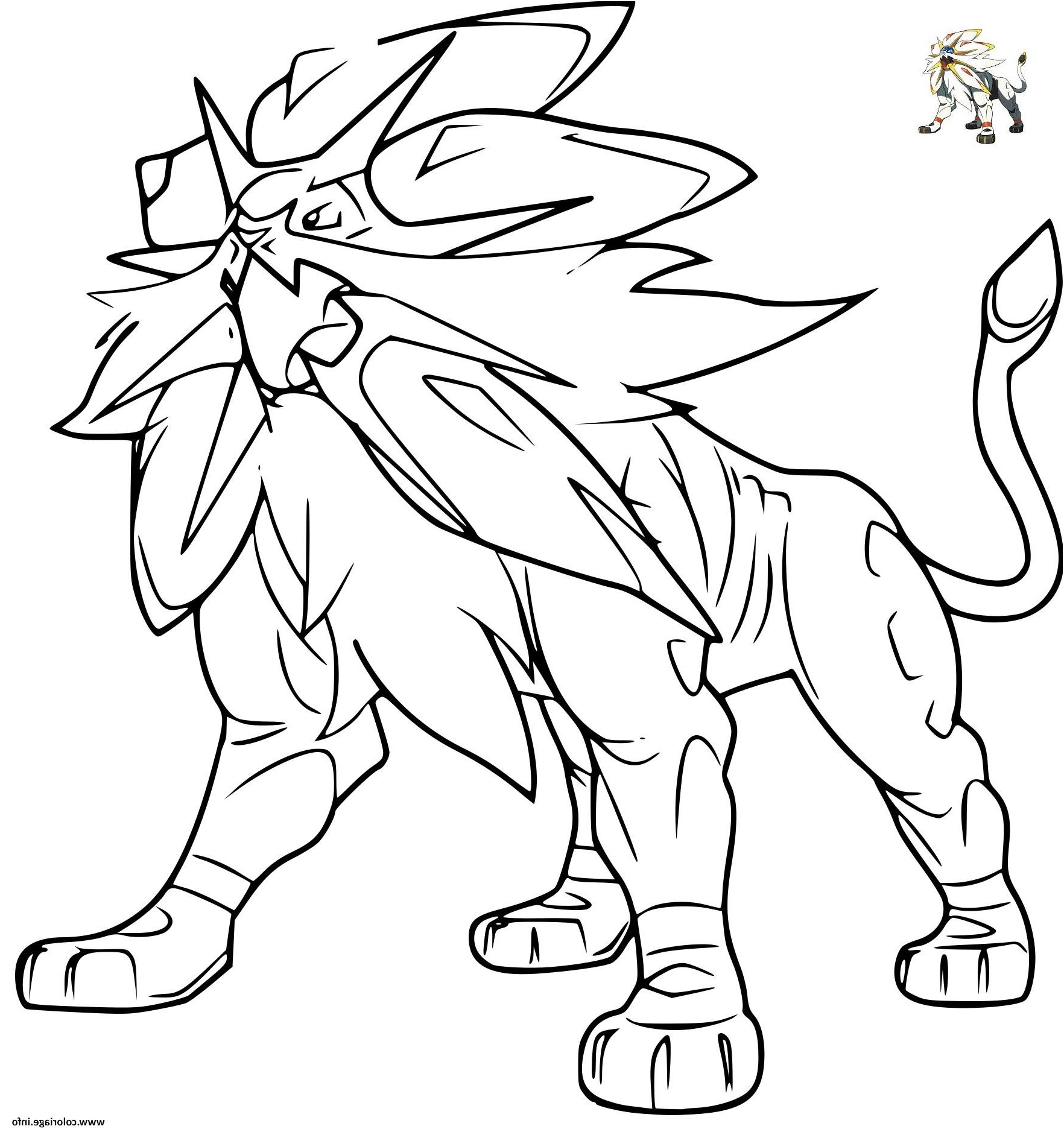 Coloriage Carte Pokemon Gx Meilleur De Coloriage Pokemon Solgaleo Gx Jecolorie