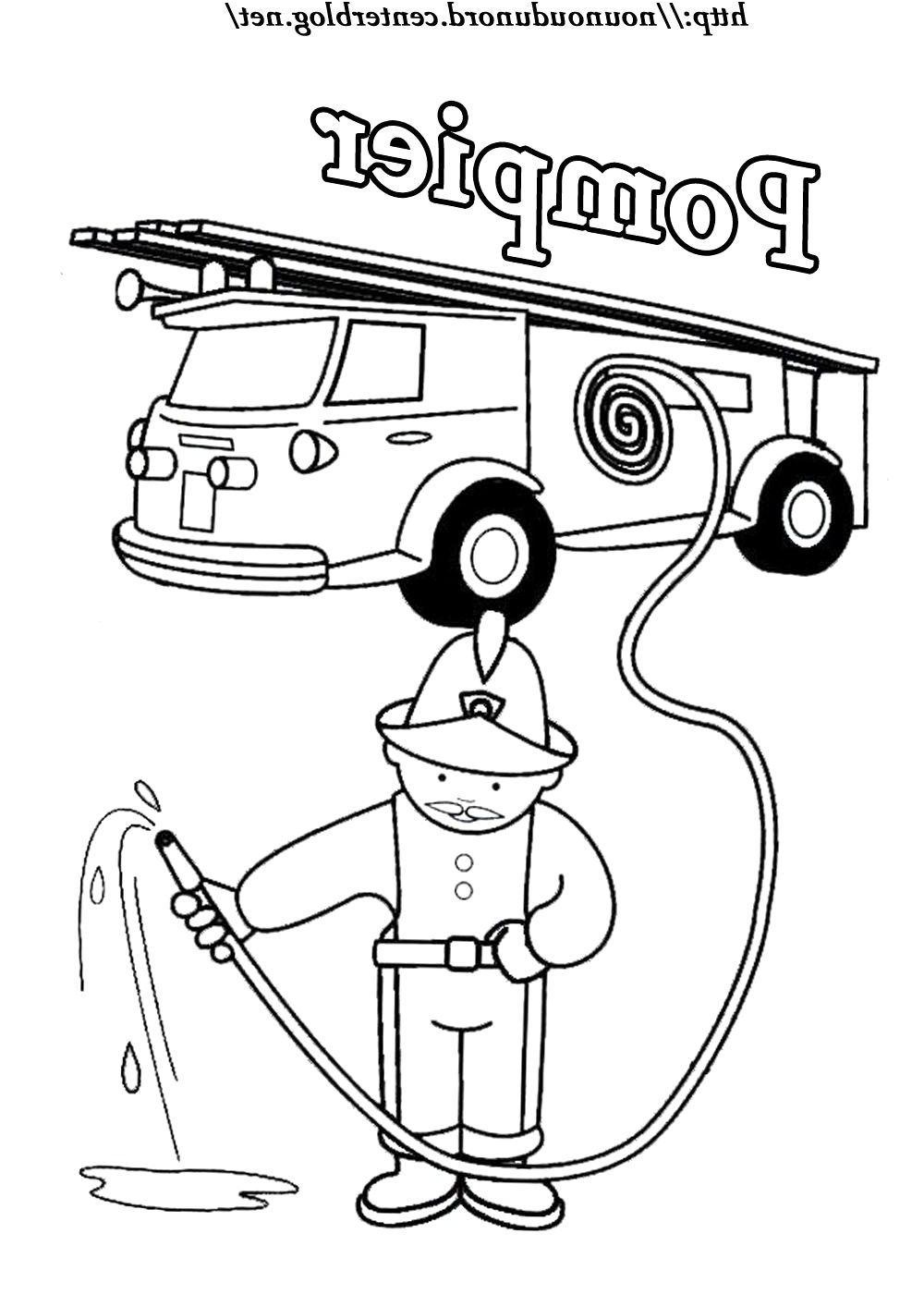 Coloriage Caserne Pompier Inspiration Coloriage Pompier