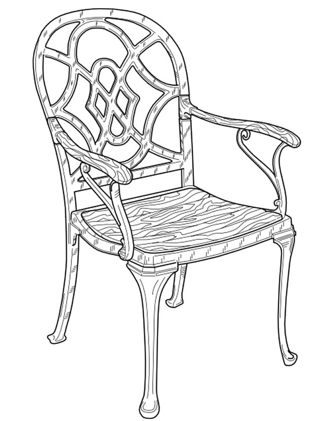 coloriage chaise