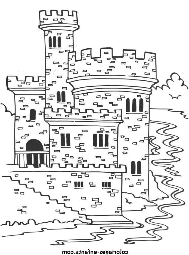 dessin d un chateau fort
