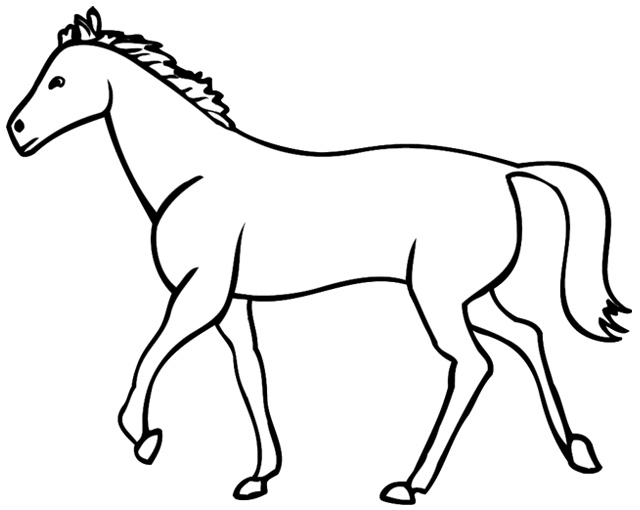 coloriage cheval6