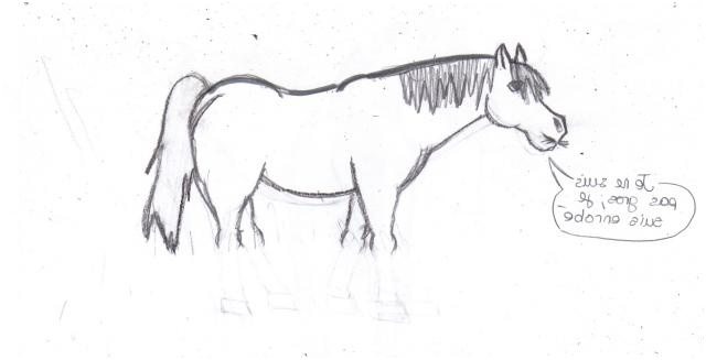 dessin de cheval qui saute