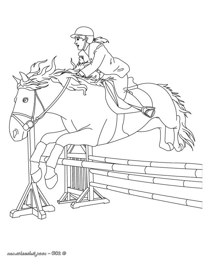 coloriage jumping coloriages imprimer gratuit fr cheval qui saute 2