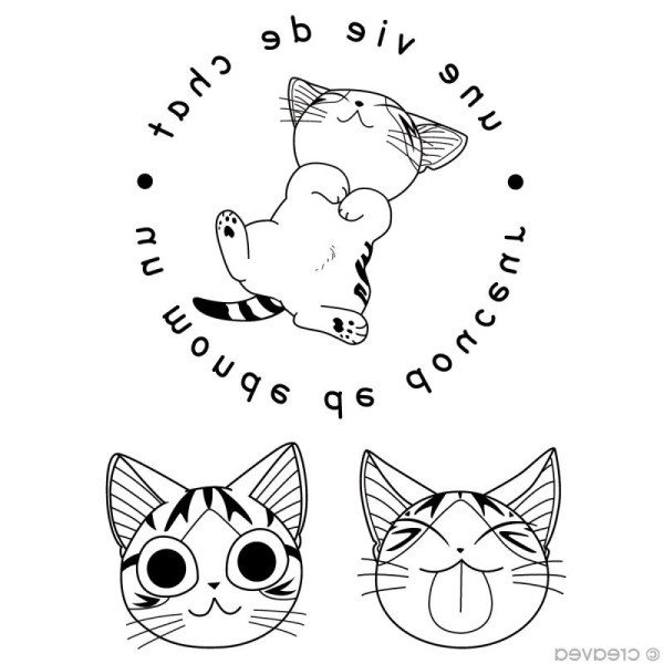 mini tampon clear chi une vie de chat set de 3 tampons transparents boutique acheter loisirs creatifs