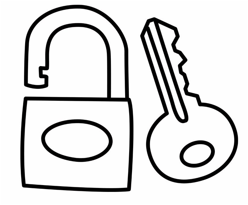 top 7 key lock coloring pages little kids