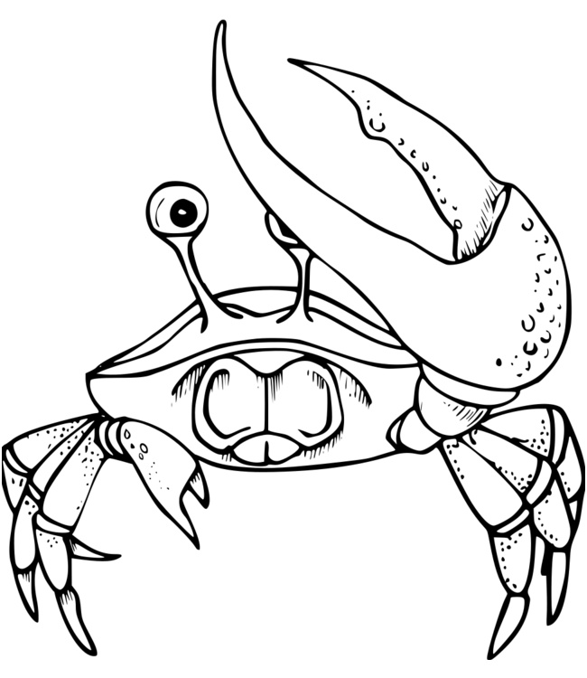 coloriage crabe num=9
