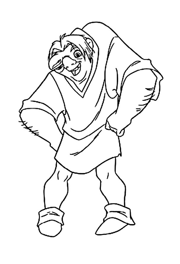 image=the hunchback of notre dame Coloring for kids the hunchback of notre dame 1