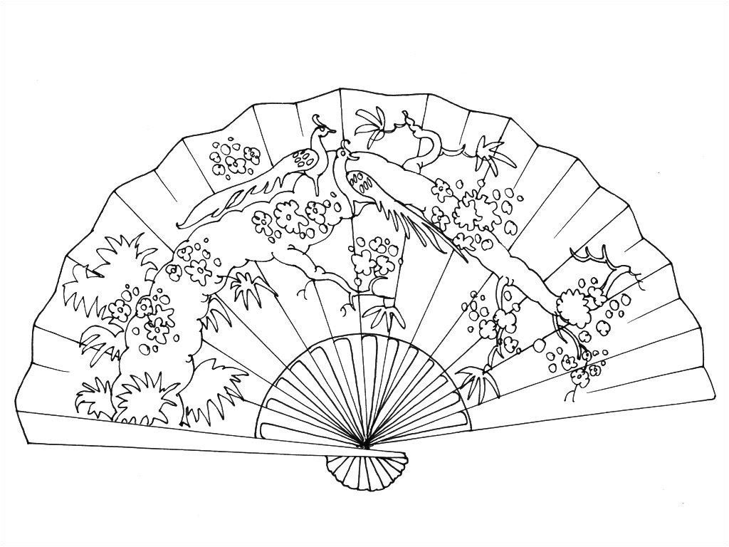 coloriage eventail chinois genial coloriage a imprimer enfant chinois