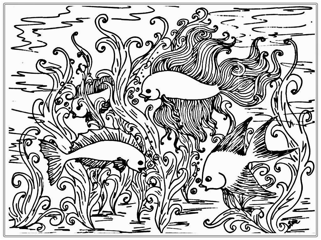 adult free fish coloring pages realistic coloring pages fish coloring pages for adults free fish coloring pages for adults 2