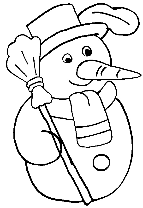 imprimer coloriage 995 un bonhomme de neige