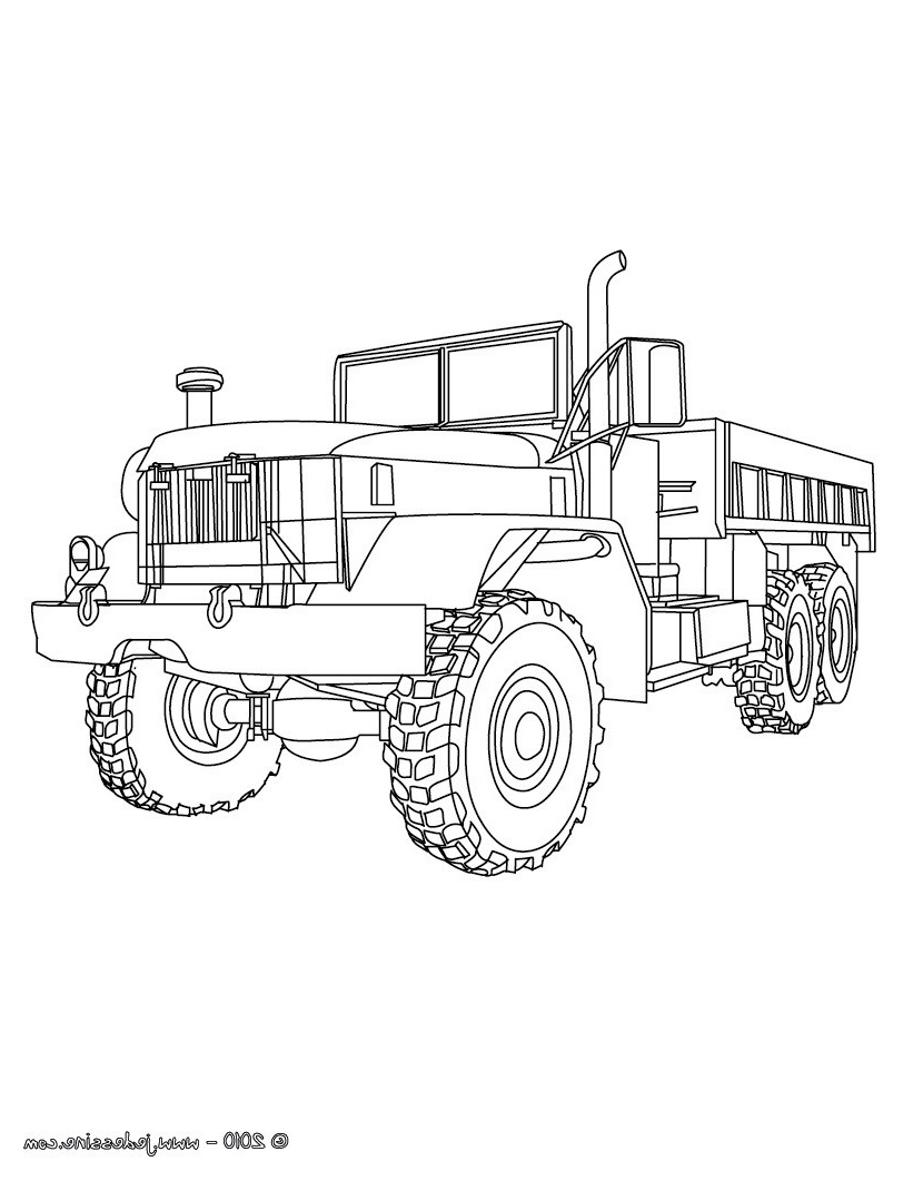 coloriage camion truck
