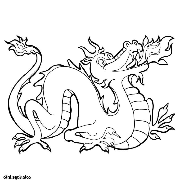 dragon chinois coloriage 2044