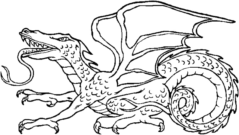 dessin a colorier dragon harold