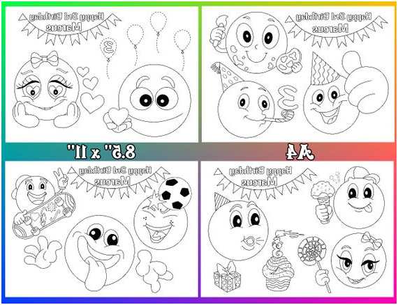 emoji coloriage fichier pdf pages emoji