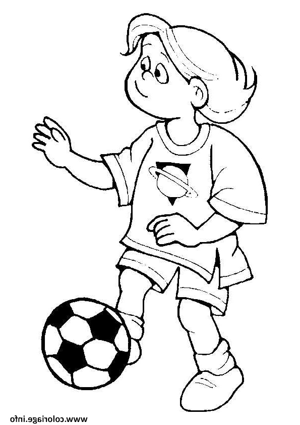 footballeur foot enfant coloriage