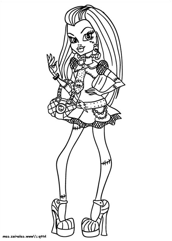 Coloriage De Franky Meilleur De Coloriages Frankie Stein Colorier Fr Hellokids