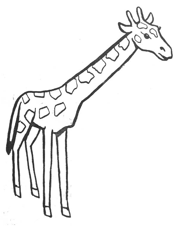 coloriage girafe