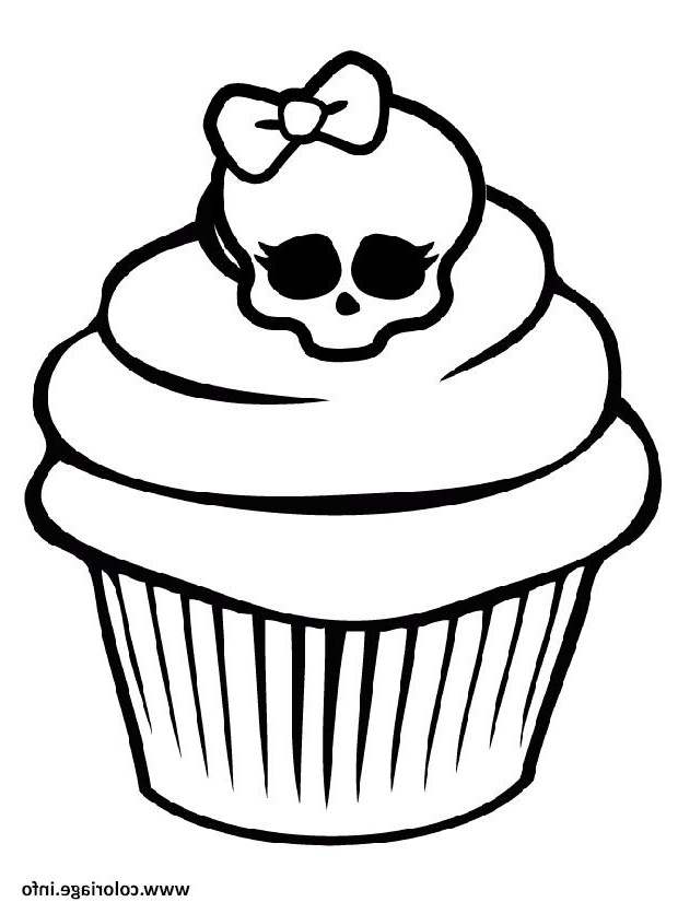 monster high cupcake coloriage