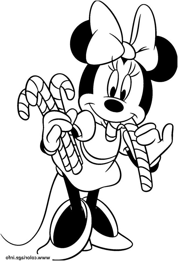 minnie mouse disney noel coloriage dessin