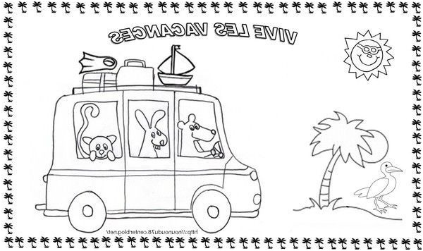 Coloriage De Vacances Luxe Coloriages Ete