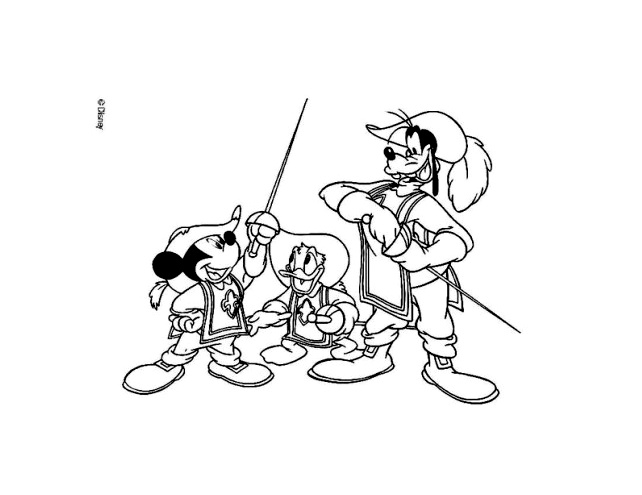 image=mickey et ses amis coloriage mickey 3 mousquetaires 1