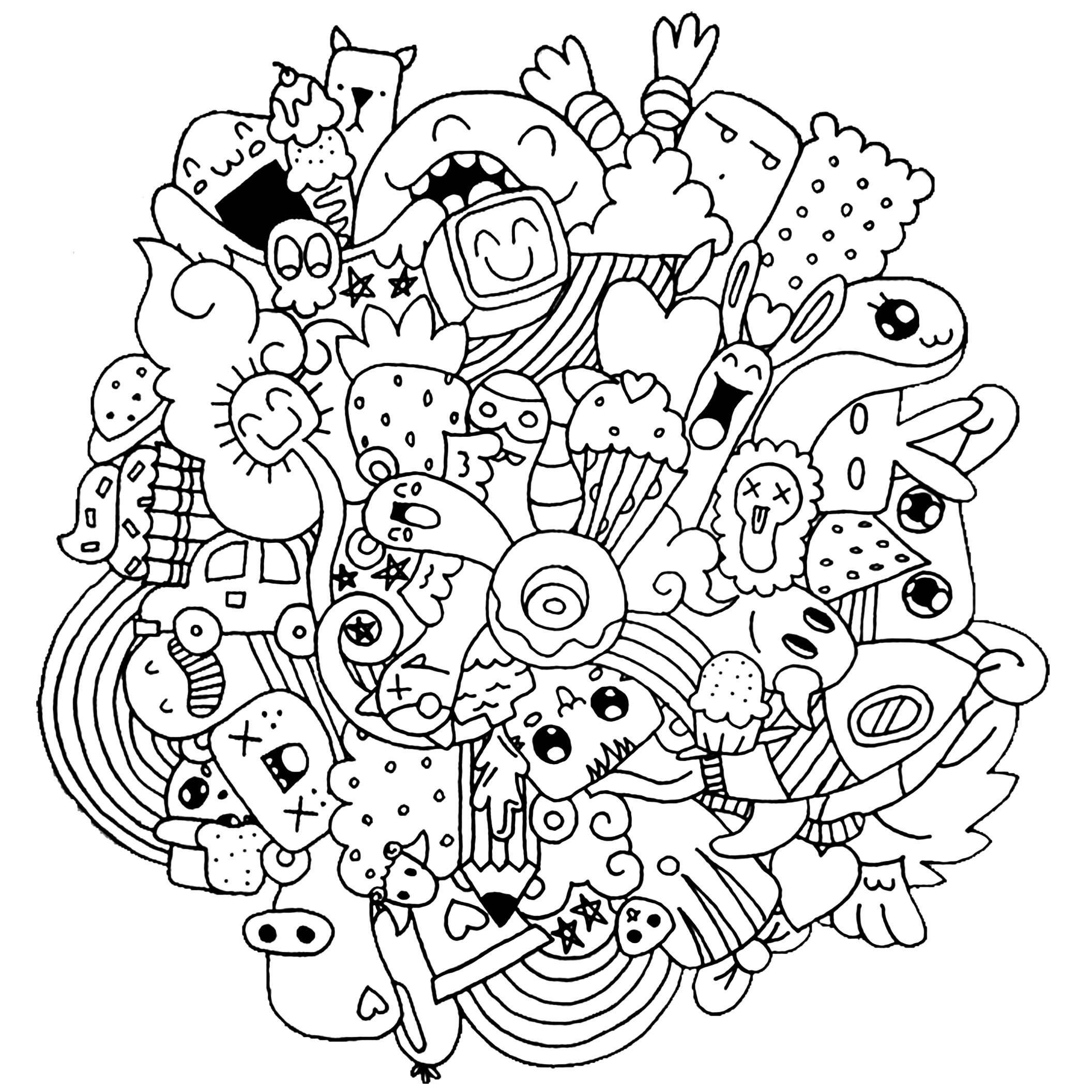 image=doodle art doodling coloring doodle strange creatures 1