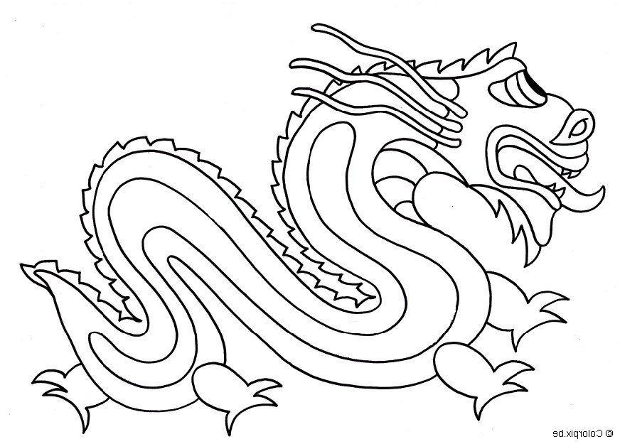coloriage dragon chinois i5662