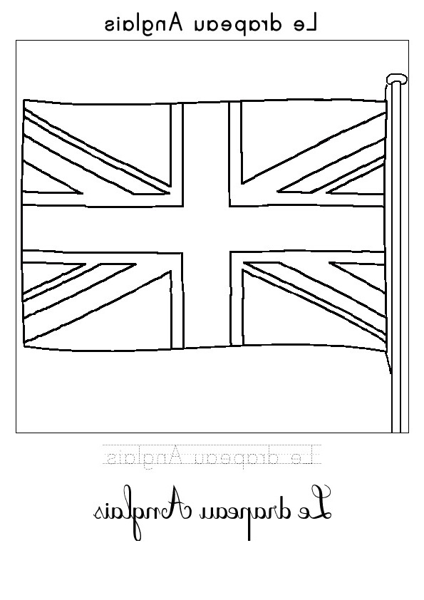 coloriage du drapeau d angleterre de image drapeau anglais a imprimer coloriage drapeau