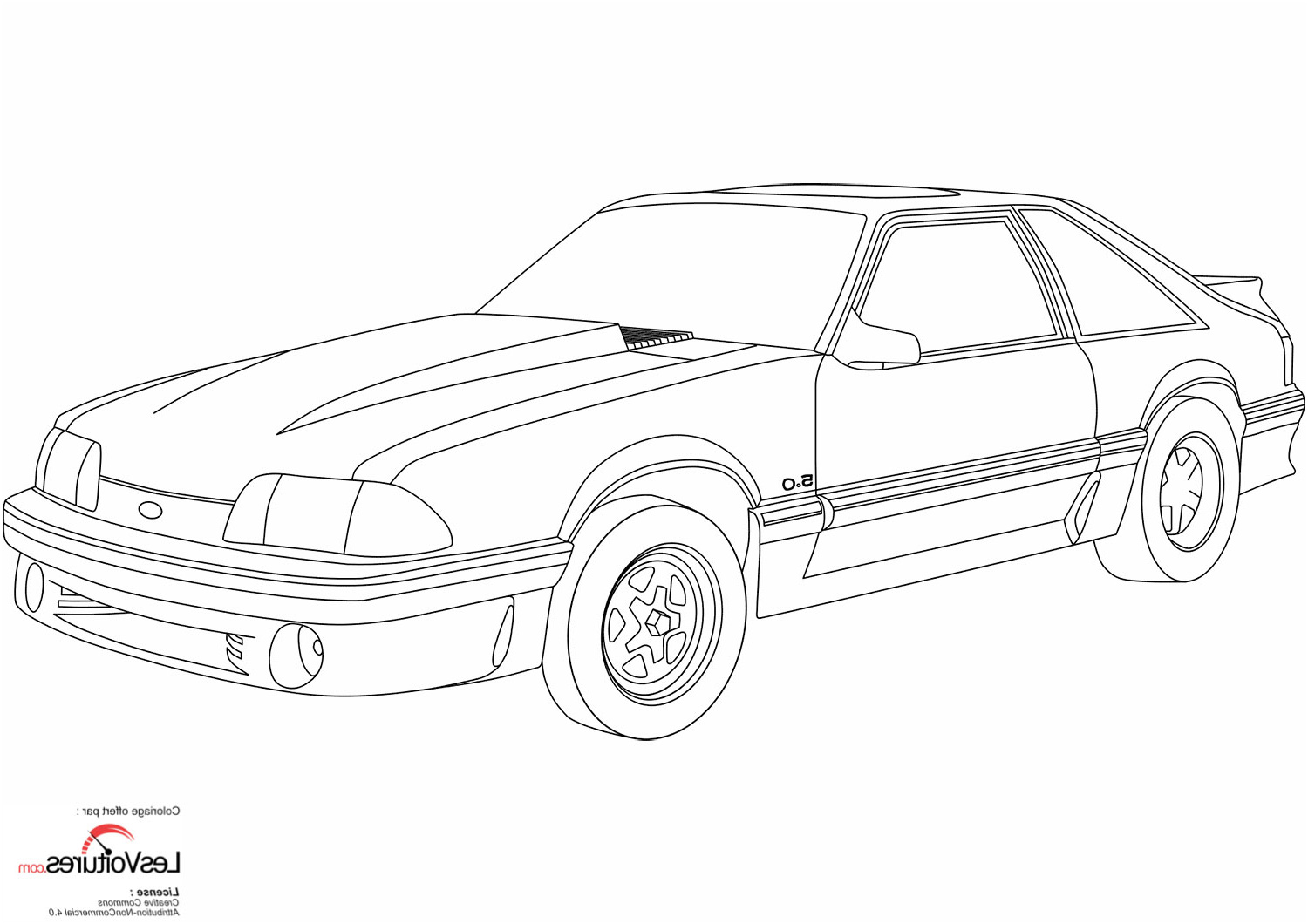 ford mustang coloriage voiture 1