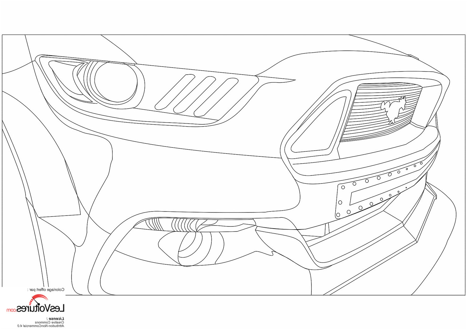 ford mustang coloriage voiture