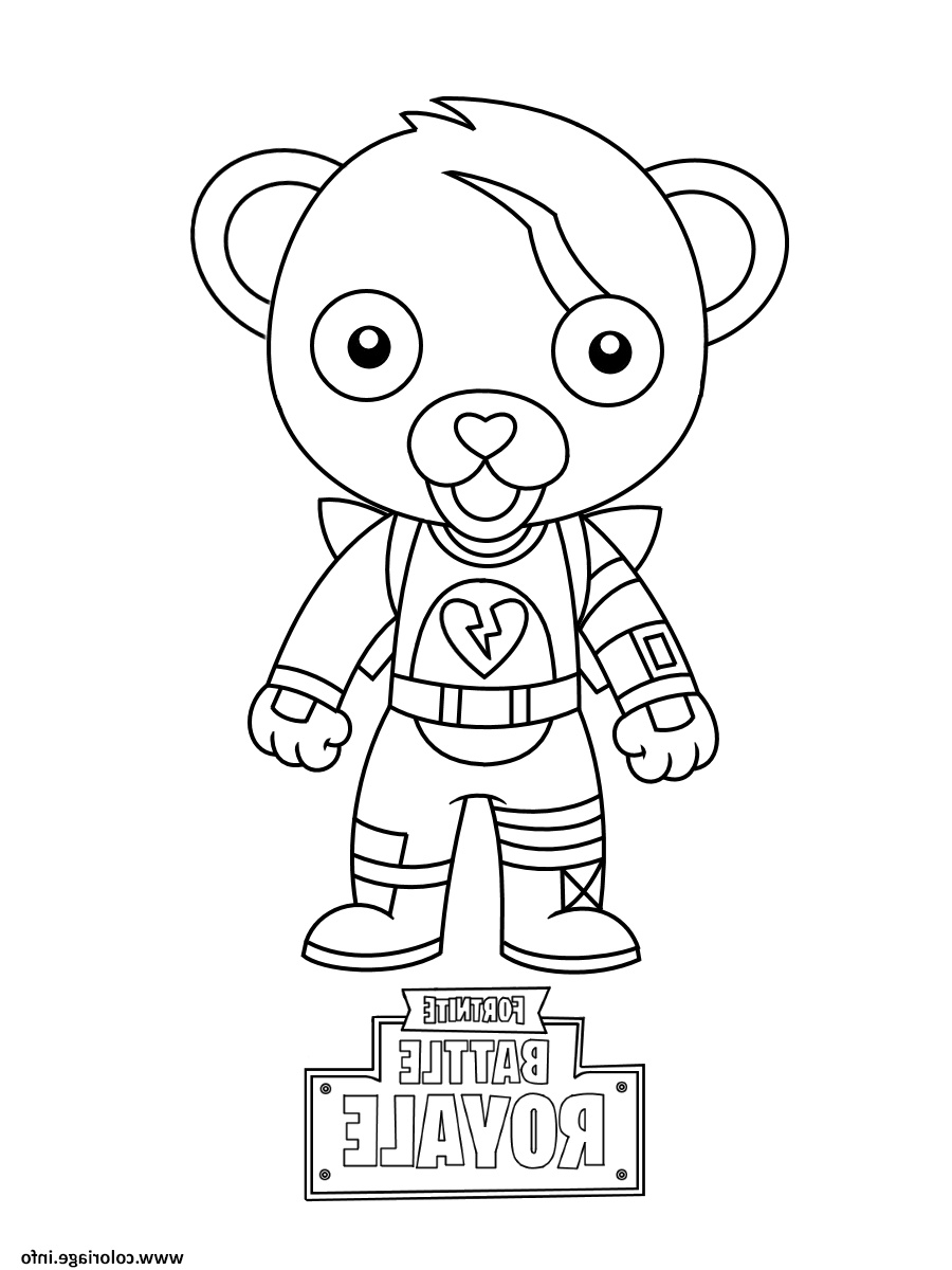 Coloriage Fortnite Nomade Luxe Coloriage Cute Mini Cuddle Team Leader Fortnite Dessin