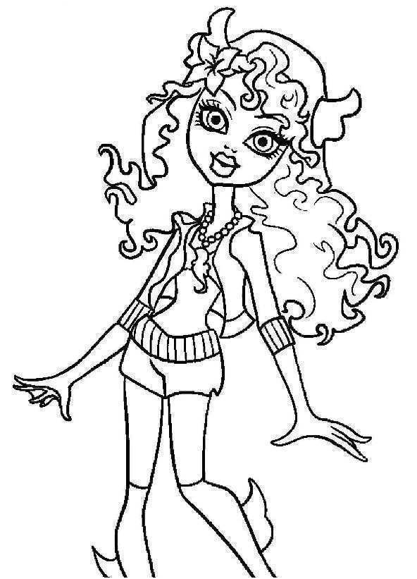 coloriage franky gulli a imprimer awesome coloriage lagoona monster high