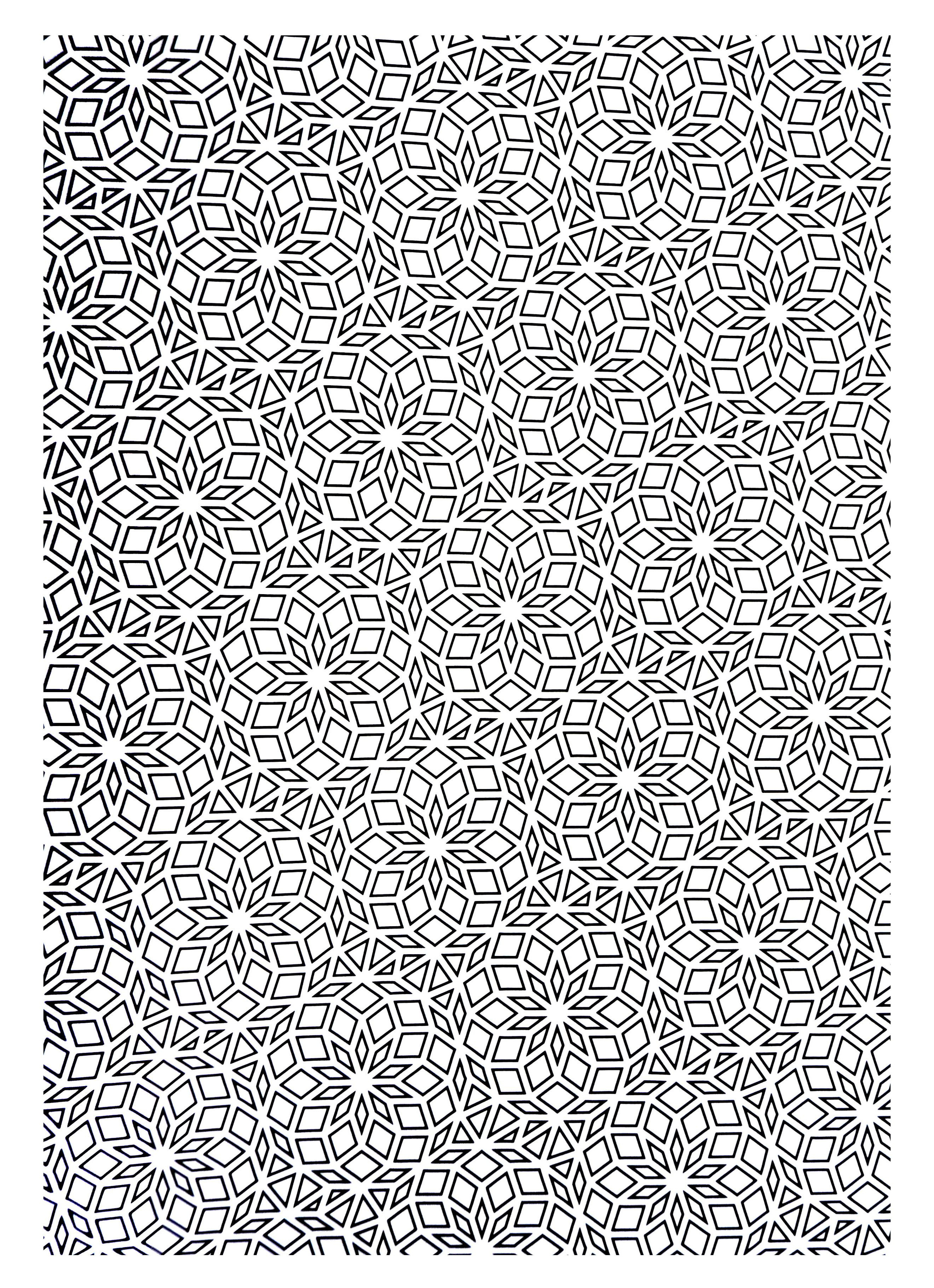 free coloring page coloriage formes geometriques mosaiques inside coloriage forme geometrique a imprimer