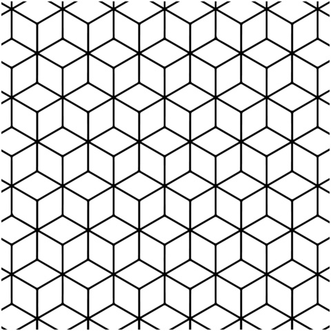 tessellation geometrique avec losanges