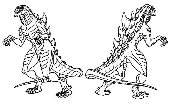 godzilla fire breath coloring pages