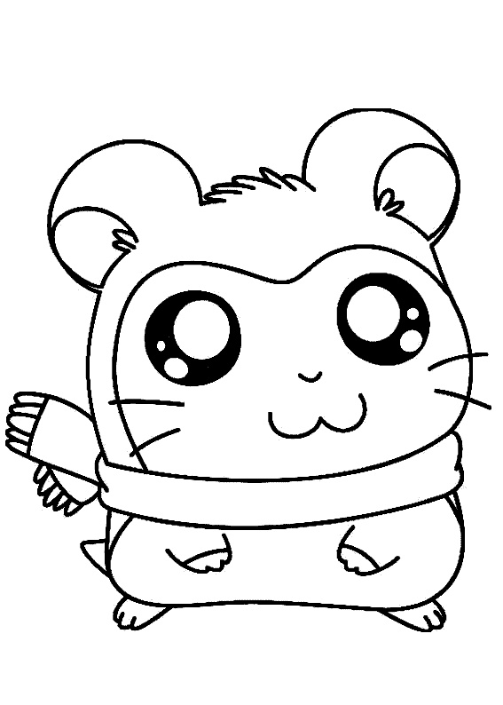 dibujos para colorear hamster