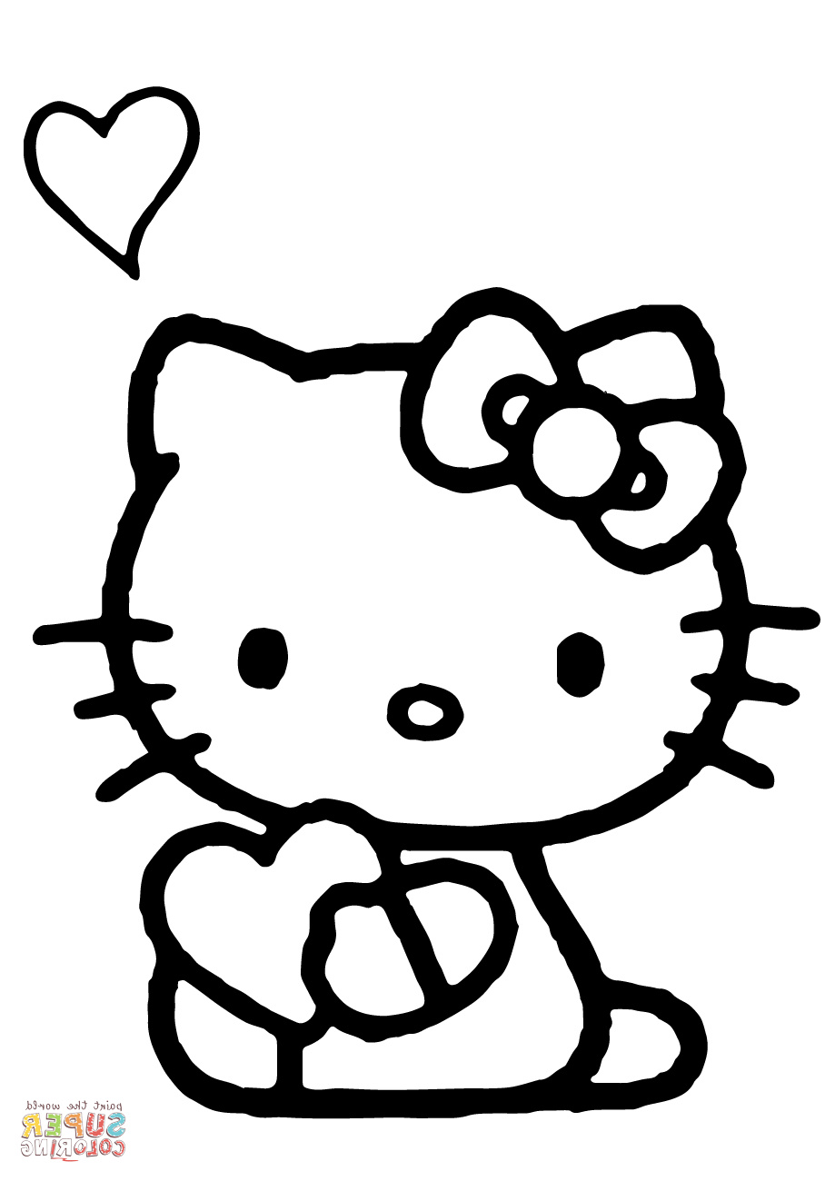 hello kitty with a heart