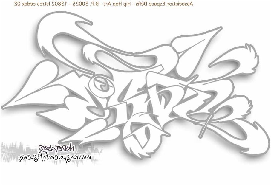 dessins a colorier dessiner graffiti gratuit coloriages graffe tag graff