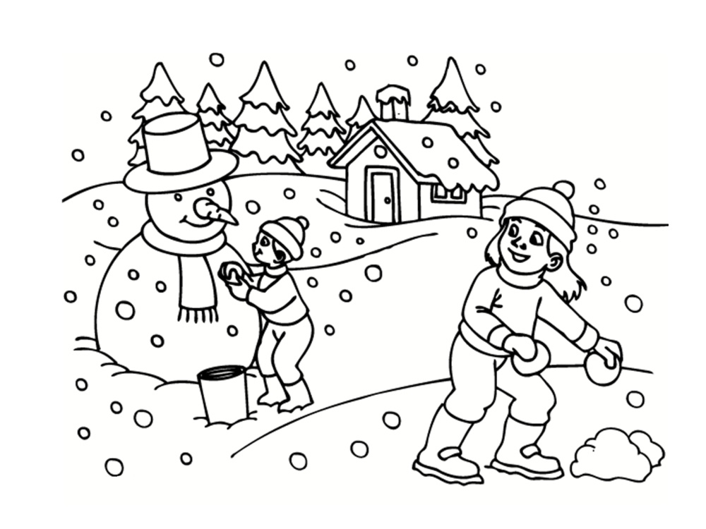 coloriage hiver 24 dessins a imprimer