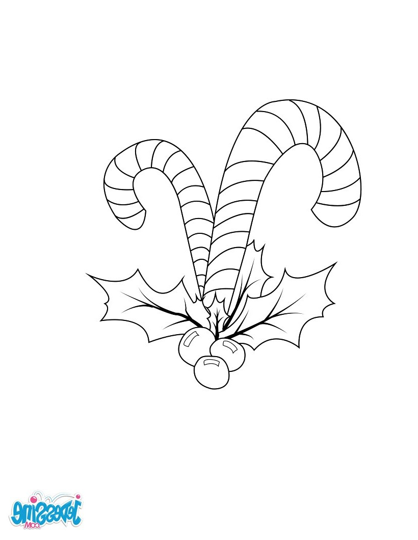 Coloriage Houx Luxe Coloriages Houx Et Sucre D Orge Fr Hellokids